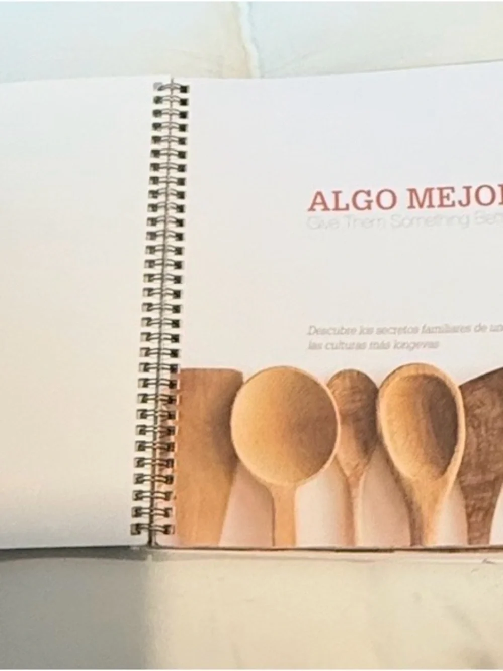 Algo Mejor Spiral-Bound Cookbook - White Cover